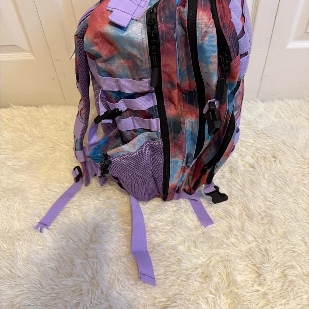 Multicolor Tie‎ Dyed Military Style Backpack